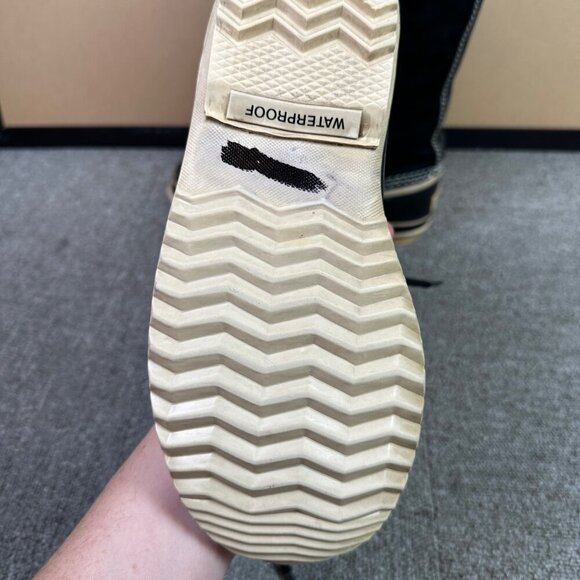 Sorel Joan of Arctic Snow Black Suede Waterproof Leather Womens Boots Size 7 - Picture 7 of 8